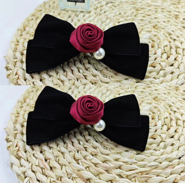 Spring hair clip Velvet material Advanced sense Hair clip on the back of the head(Sitewide: Free Shipping Over $50)