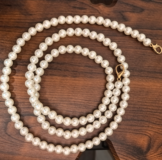 Imitation Pearls Handles | Bag Chain Strap--As seen in lena's Live
