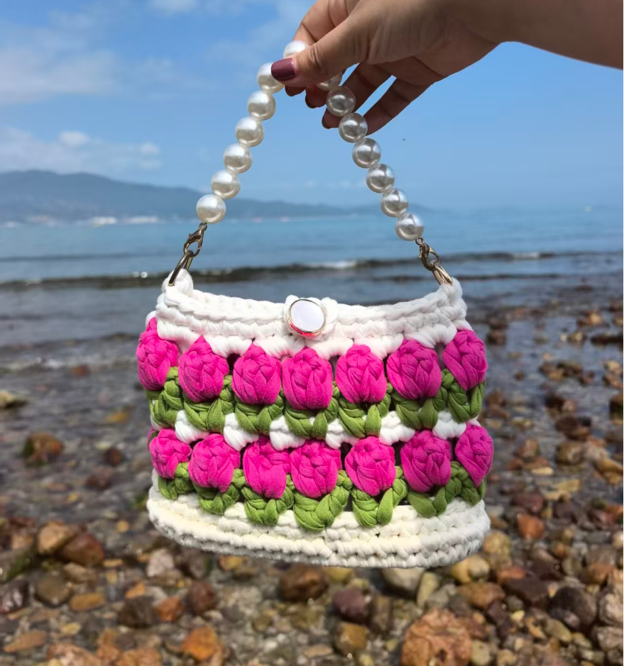 Lena DIY/Handmade Flower bag-Finished Goods( Free Shipping)