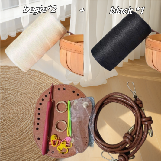 Lena DIY/  Summer Tote bag-Materials kit-Include Tutorial(Sitewide: Free Shipping Over $50 )