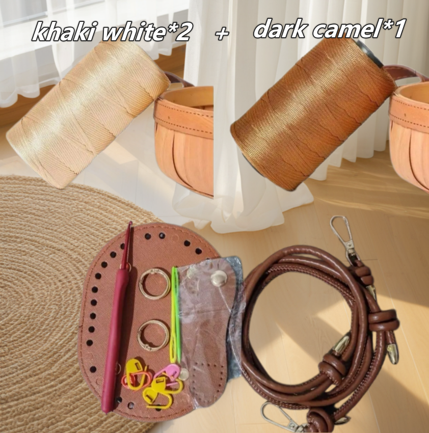 Lena DIY/  Summer Tote bag-Materials kit-Include Tutorial(Sitewide: Free Shipping Over $50 )