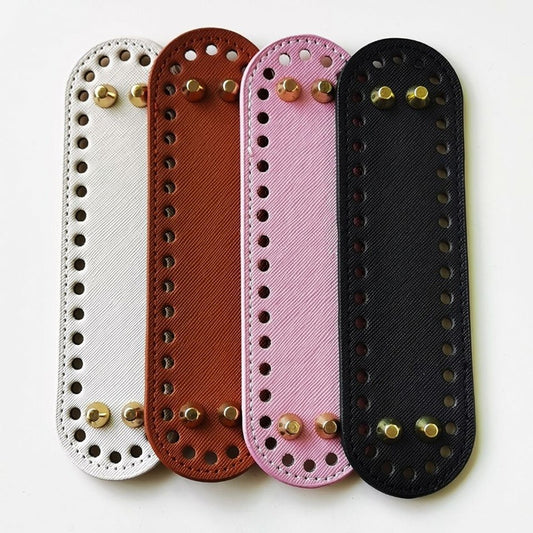 pre-punched PU leather  bag base 18cm*5cm -As seen in Lena's Live