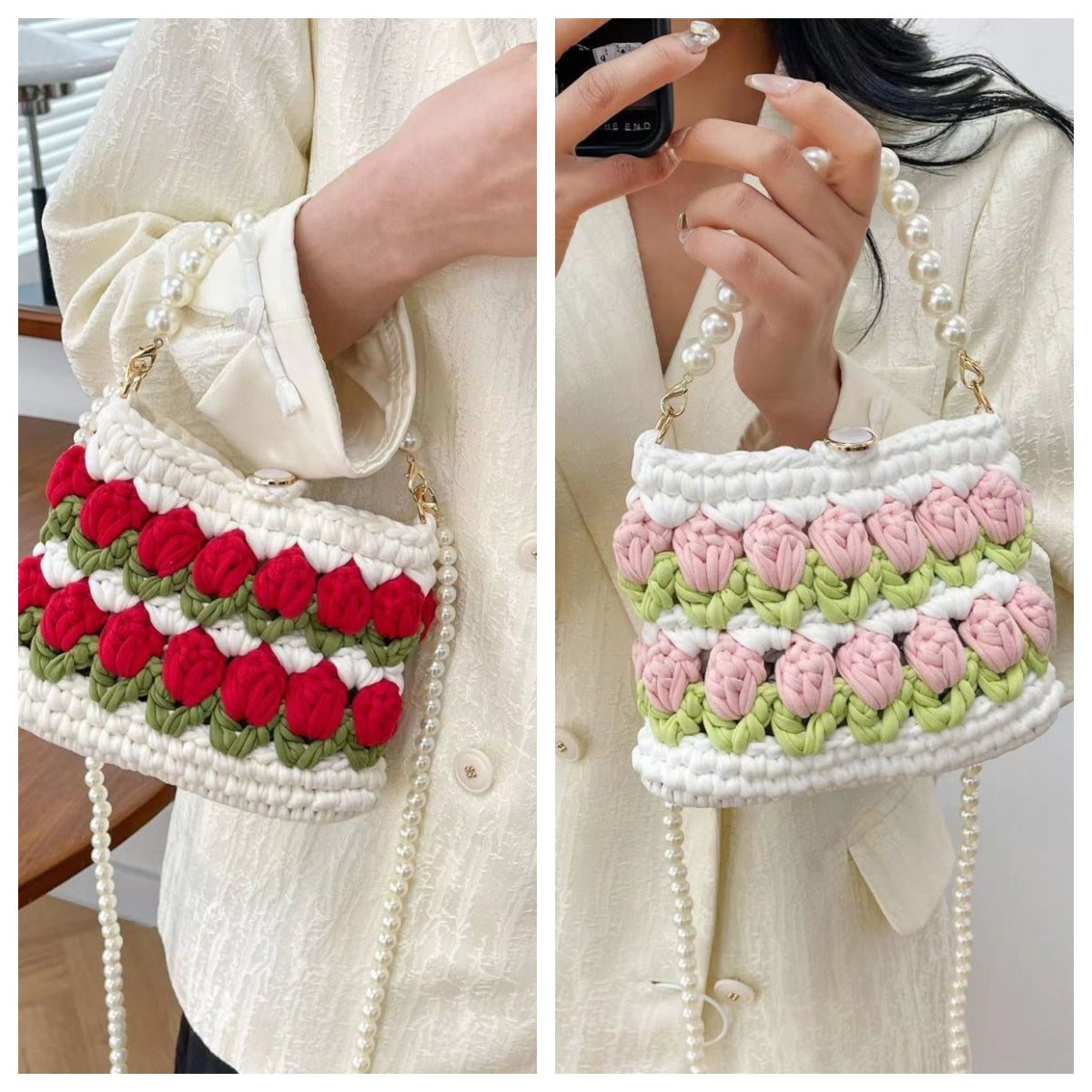 Lena DIY/Handmade Flower bag-Finished Goods（Two combinations of）| Free Shipping