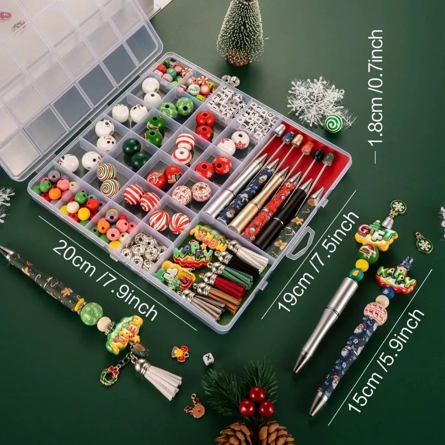 Christmas Beaded Pen DIY Set 🎅🎁 A Fun and Creative Craft Kit for Kids and Adults – Make Your Own Festive Pen!（Sitewide: Free Shipping Over $50）