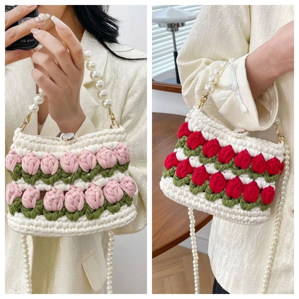 Lena DIY/Handmade Flower bag-Finished Goods（Two combinations of）| Free Shipping