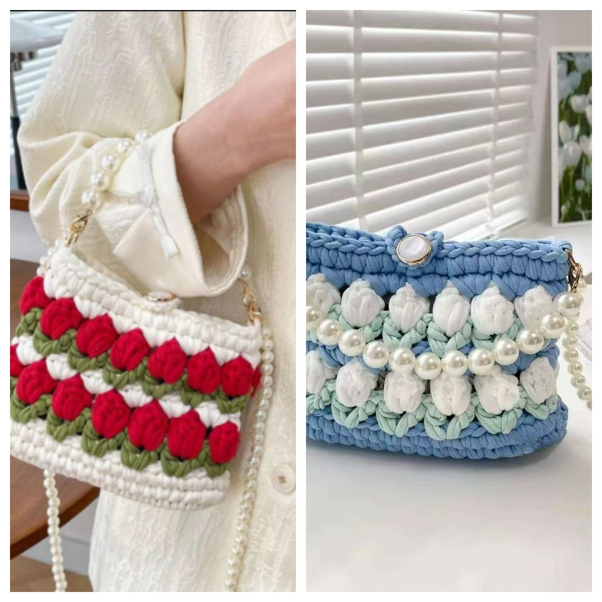 Lena DIY/Handmade Flower bag-Finished Goods（Two combinations of）| Free Shipping