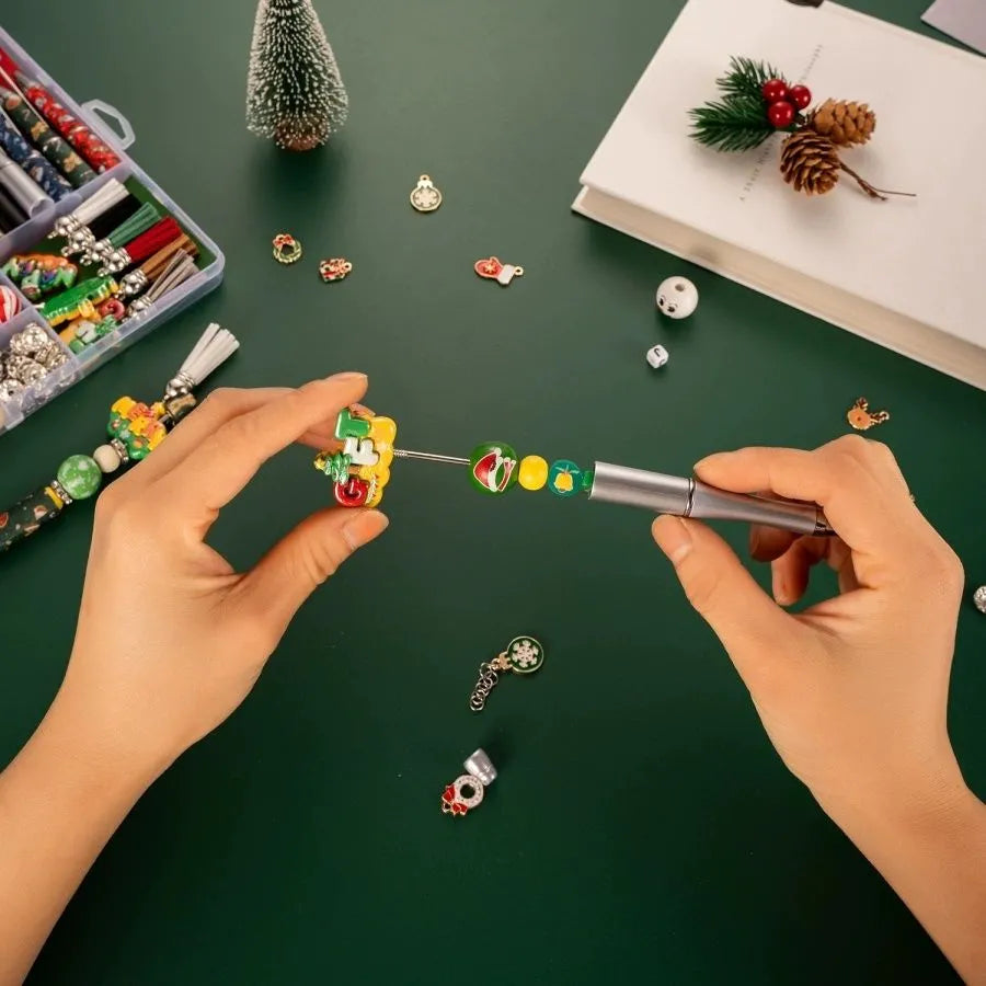 Christmas Beaded Pen DIY Set 🎅🎁 A Fun and Creative Craft Kit for Kids and Adults – Make Your Own Festive Pen!（Sitewide: Free Shipping Over $50）
