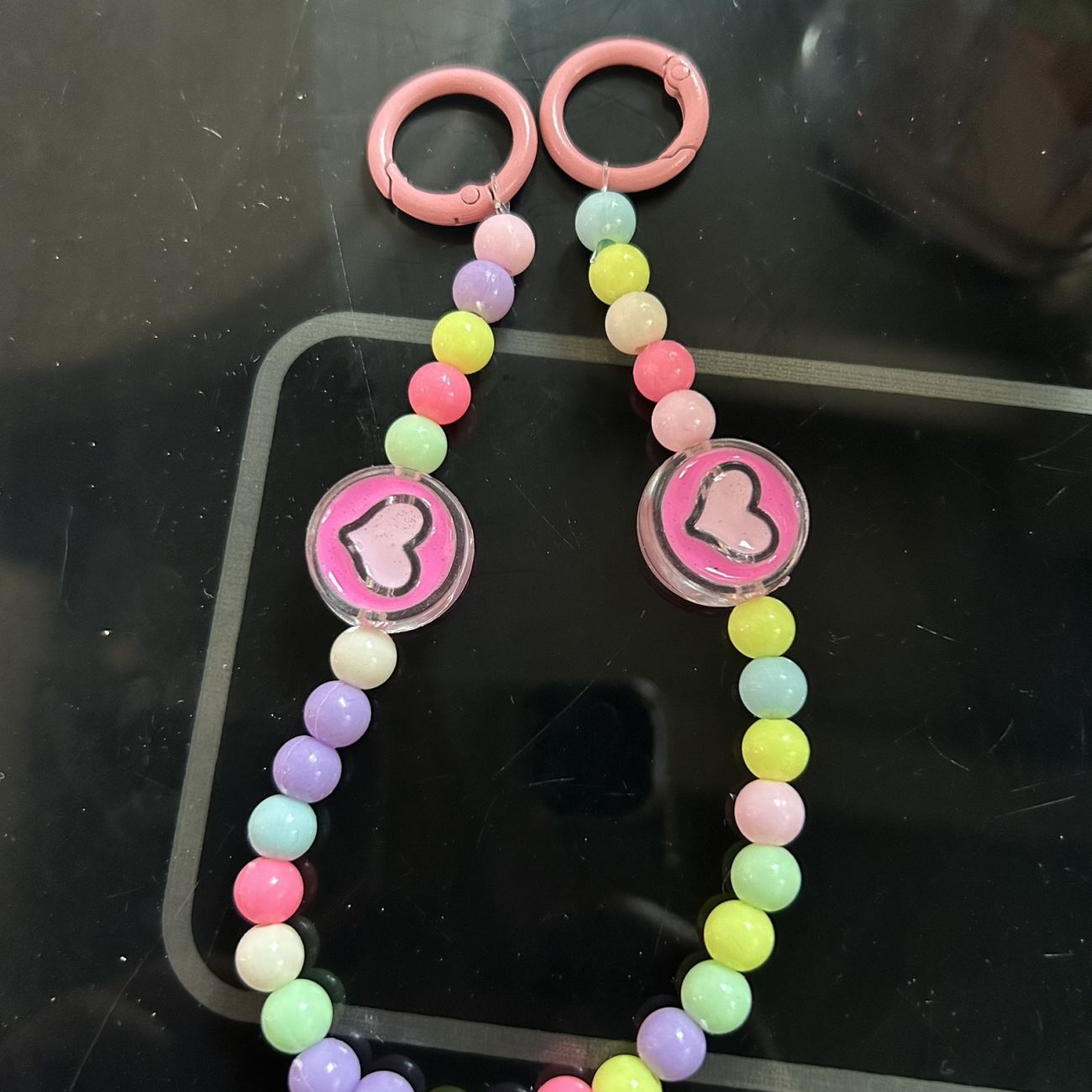 DIY Acrylic Candy-Colored Beaded Bag Chain |Phone  chain | Cup chain - Drip Oil Anti-Lost