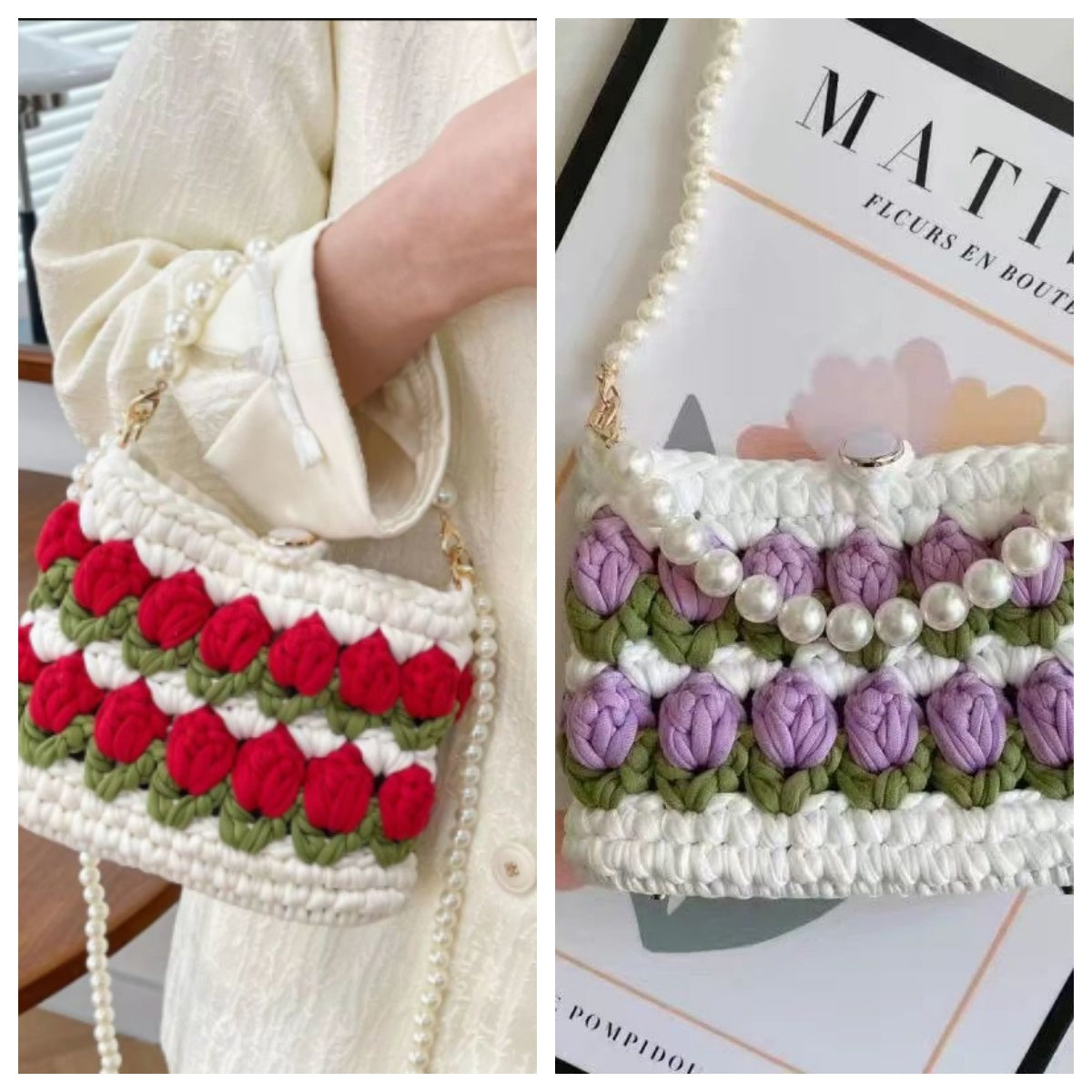 Lena DIY/Handmade Flower bag-Finished Goods（Two combinations of）| Free Shipping