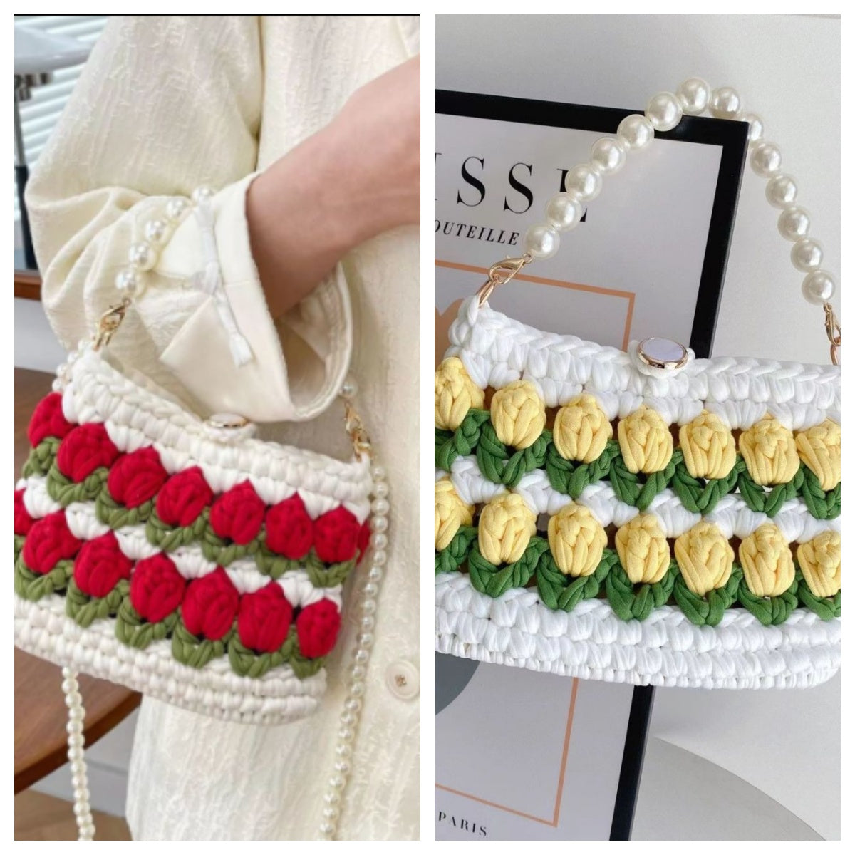 Lena DIY/Handmade Flower bag-Finished Goods（Two combinations of）| Free Shipping