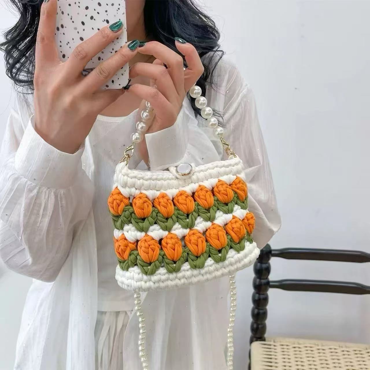 Lena DIY/Handmade Flower bag-Finished Goods