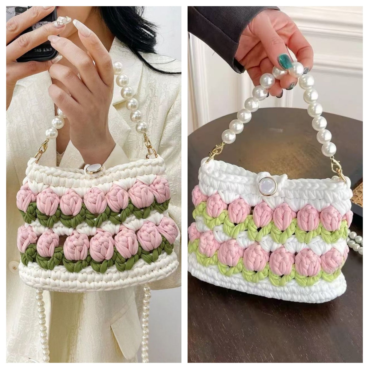 Lena DIY/Handmade Flower bag-Finished Goods（Two combinations of）| Free Shipping
