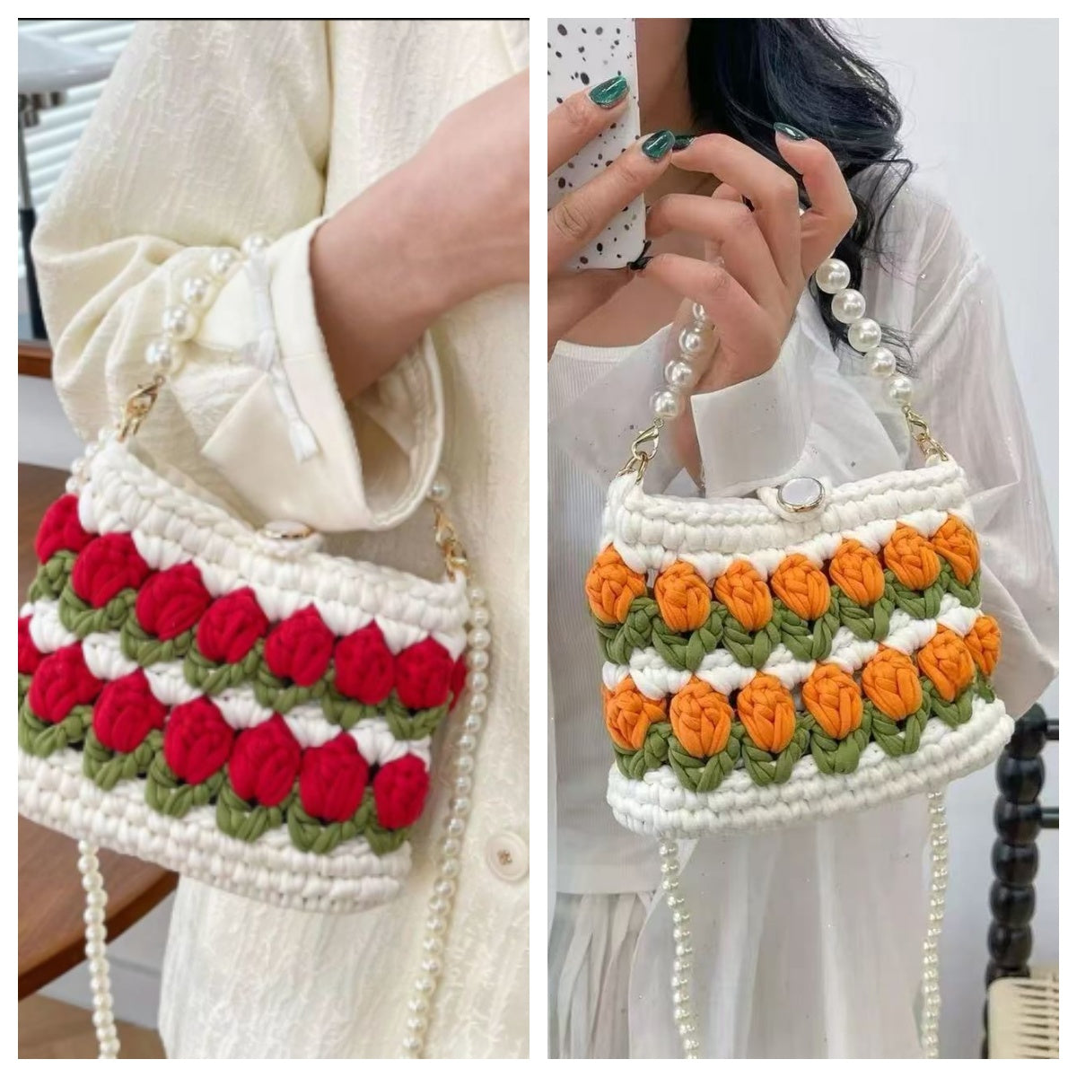 Lena DIY/Handmade Flower bag-Finished Goods（Two combinations of）| Free Shipping